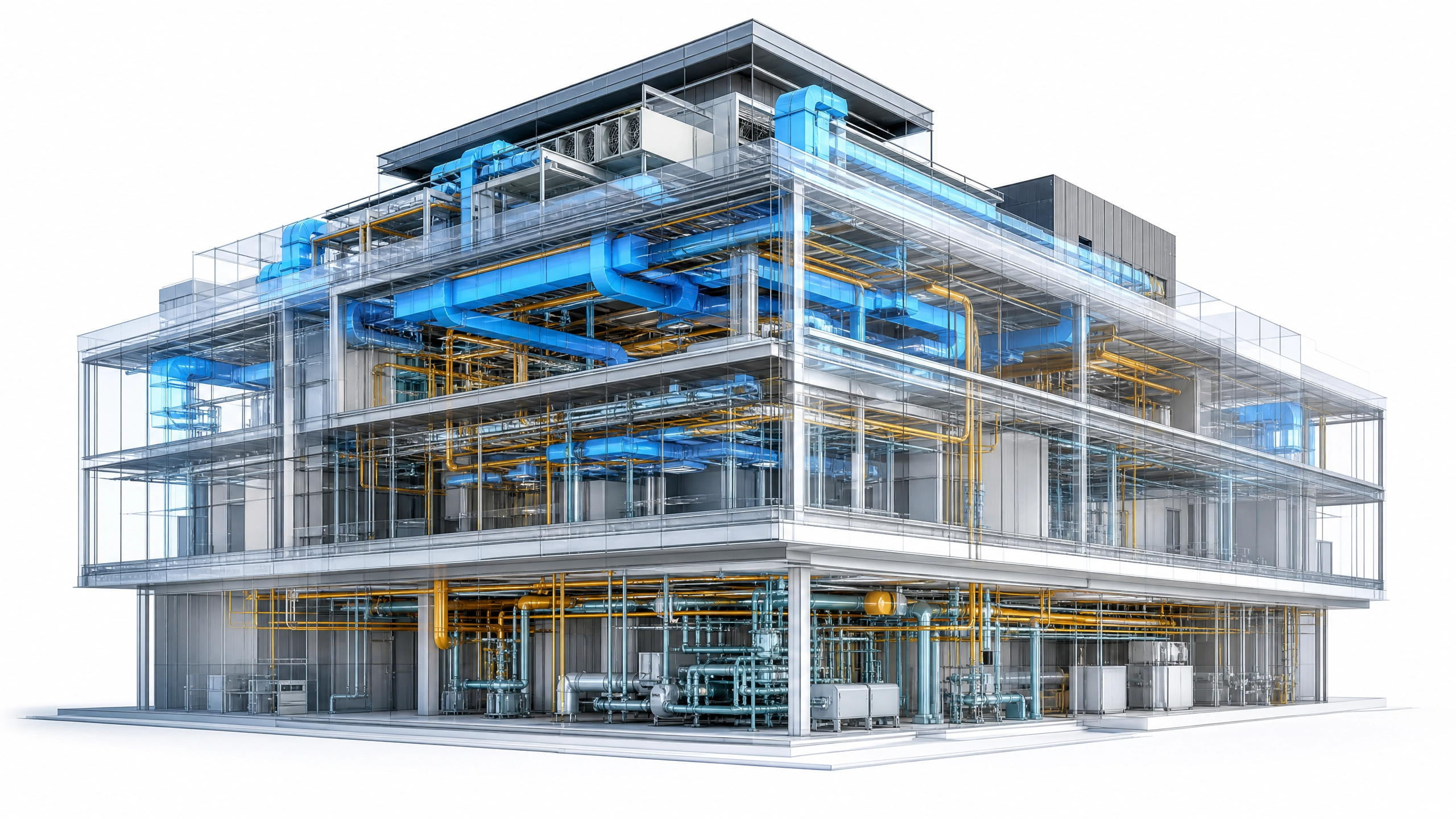 EMS multi-story building MEP systems visualization